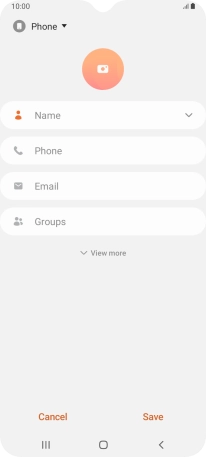 Press the address book drop down list.