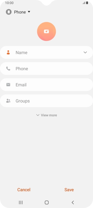 Press the address book drop down list.