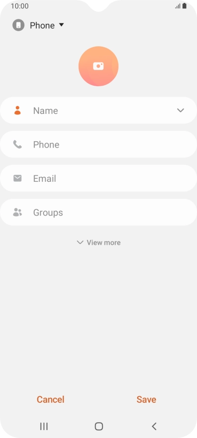 Press the address book drop down list.