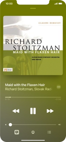 Press arrow right to go to the next audio file.