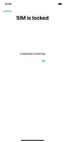 If your SIM is locked, key in your PIN and press OK.