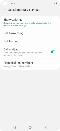 Press Call forwarding.