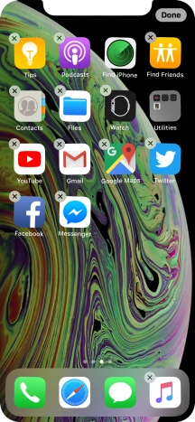 Press the delete icon.