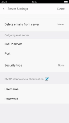 Press the field next to 