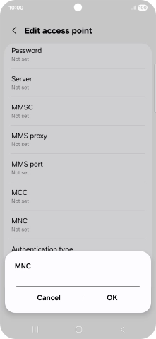 Key in 03 and press OK. Key in 03 and press OK.