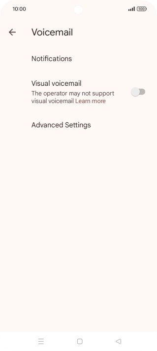 Press Advanced Settings.