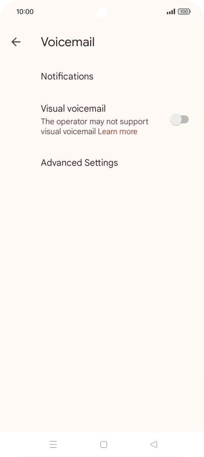 Press Advanced Settings.