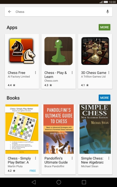 Press the required app.