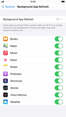 Press Background App Refresh.