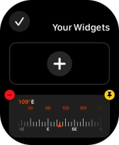 Press the unpin widget icon on the required widget to unpin it from the top of the stack.