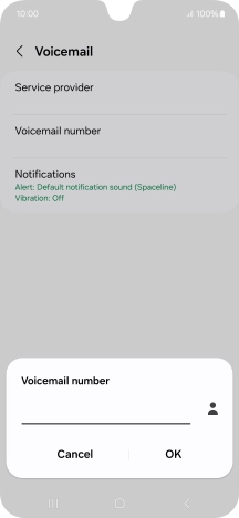 Key in +61414121121 and press OK.