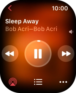 Turn the Digital Crown to select the required volume.