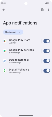 Press the drop down list. Press the drop down list.