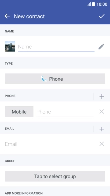 Press Name and key in the name.