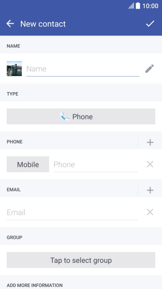 Press Name and key in the name.