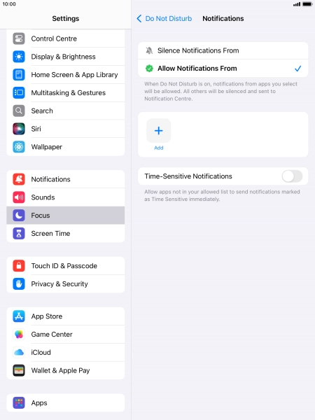 Press the indicator next to Press the indicator next to