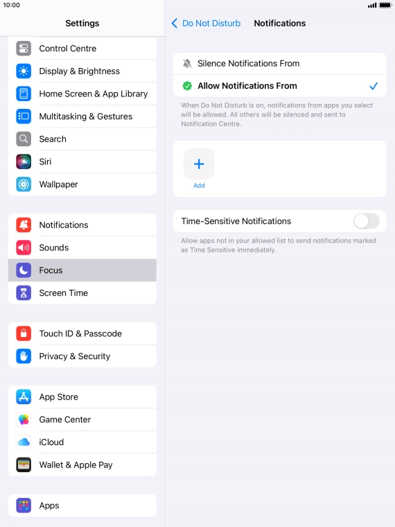Press the indicator next to Press the indicator next to