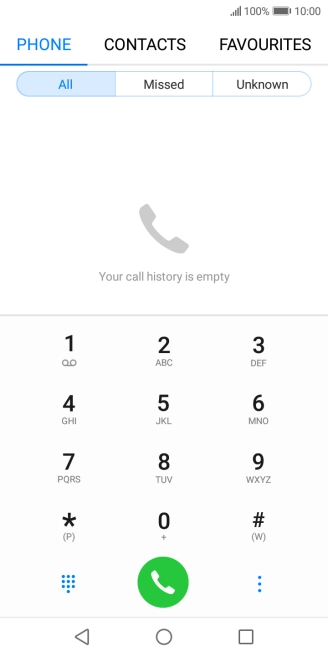 Press the menu icon.