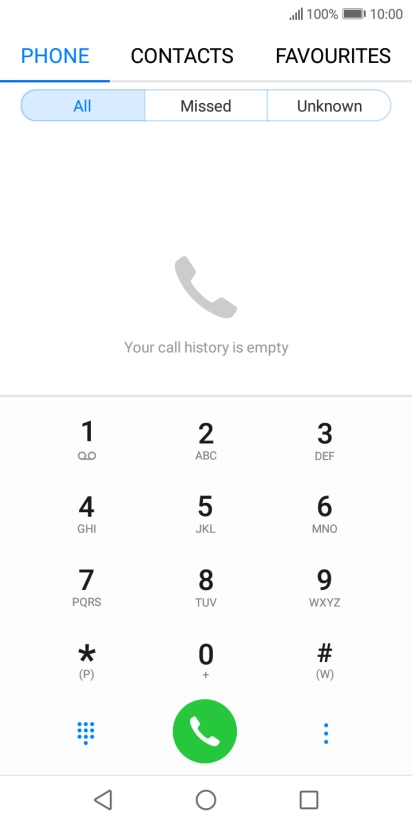 Press the menu icon.