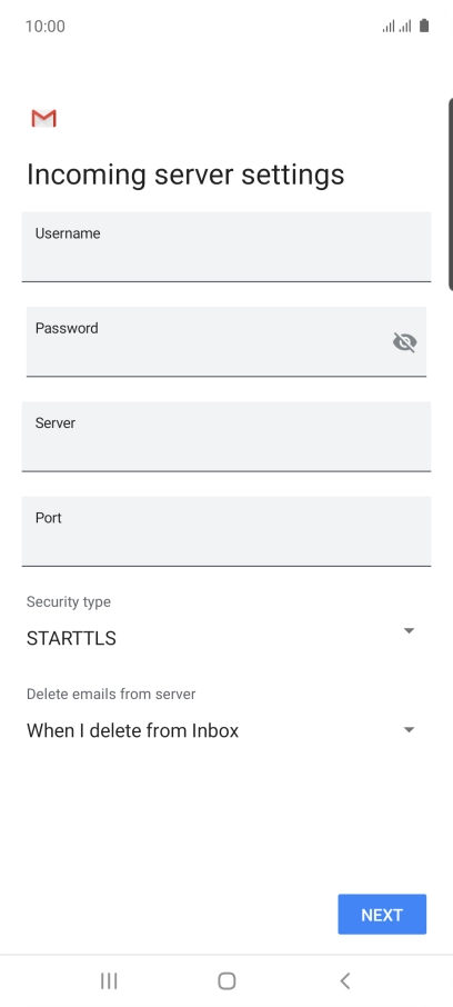 Press the field below 
