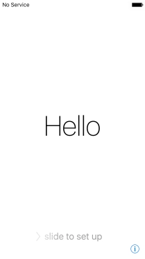 Slide your finger right on the screen.