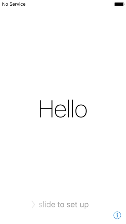 Slide your finger right on the screen.