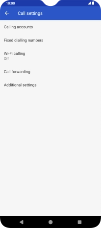 Press Call forwarding.