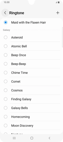 Press the Home key to return to the home screen.
