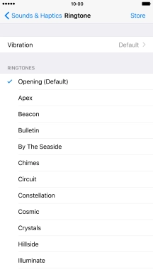 Press the required ring tones to hear them.