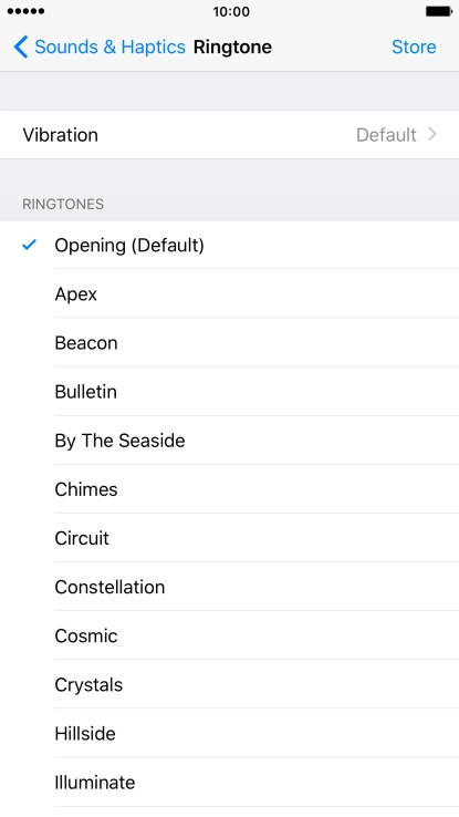 Press the required ring tones to hear them.