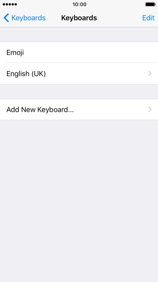 Press Add New Keyboard....