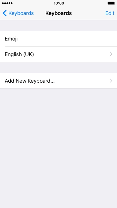 Press Add New Keyboard....