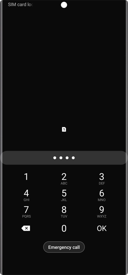 If you're asked to key in your PIN, do so and press OK.