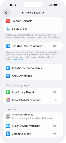 Press App Privacy Report.