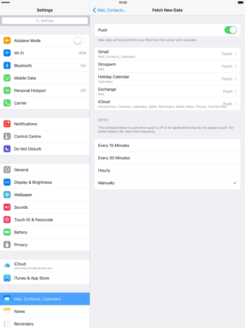 Press the indicator next to Press the indicator next to