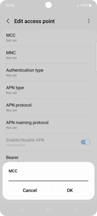 Key in 505 and press OK.