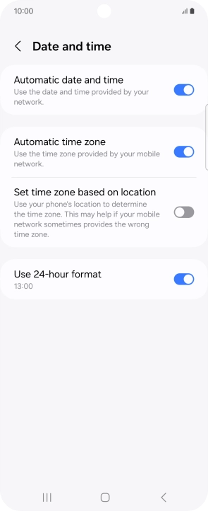 Press the Home key to return to the home screen.
