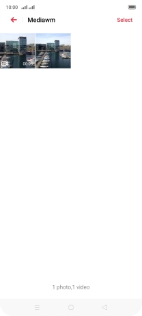 Press and hold any picture or video clip.