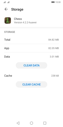 Press CLEAR CACHE.