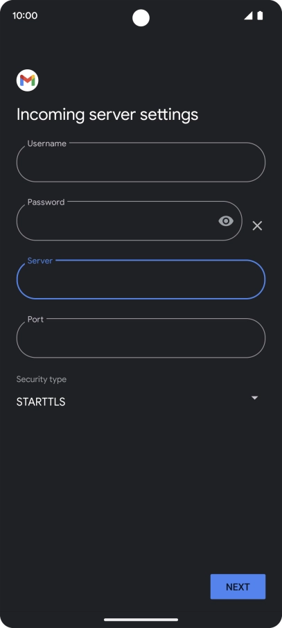 Press the field below 