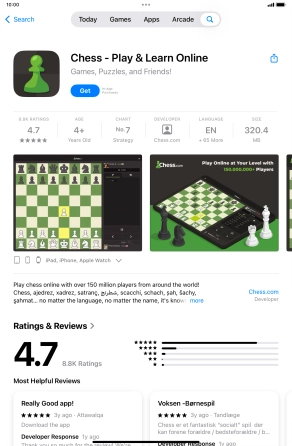 Press Get and follow the instructions on the screen to install the app.