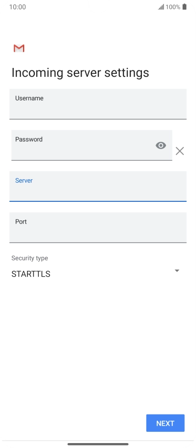 Press the field below 