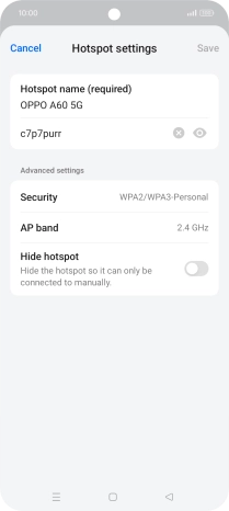 Press the field below 