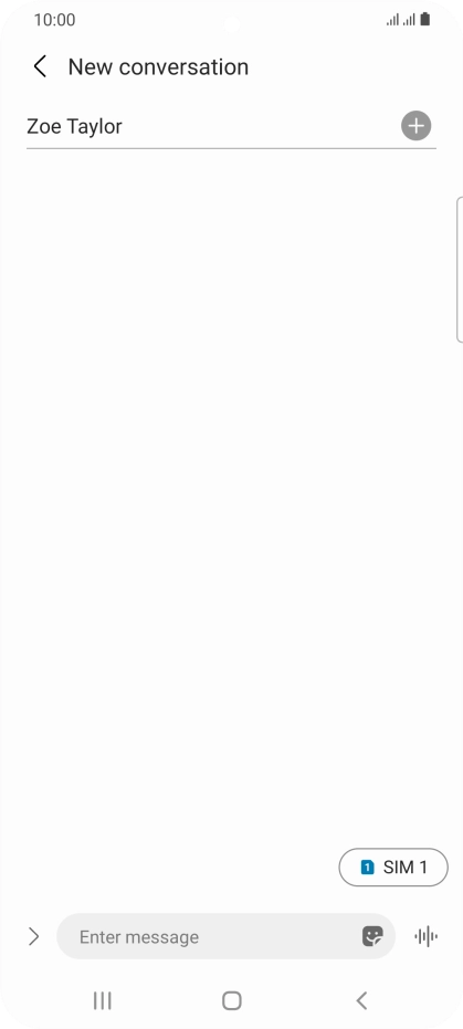 Press the SIM icon to select the required SIM.