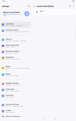 Press the add icon. Press the add icon.