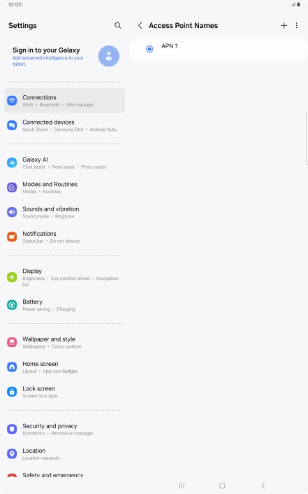 Press the add icon. Press the add icon.