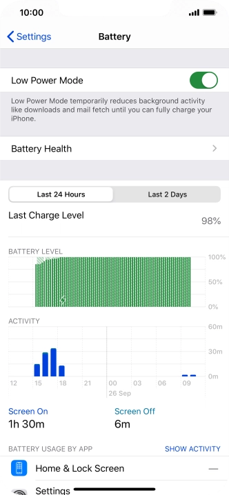 Slide your finger upwards starting from the bottom of the screen to return to the home screen.