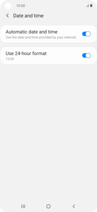 Press the Home key to return to the home screen.