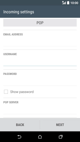Press the field below 