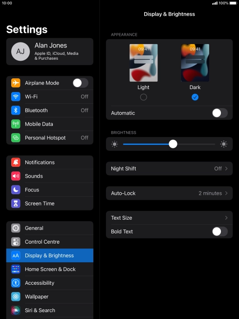 Press the indicator next to Press the indicator next to